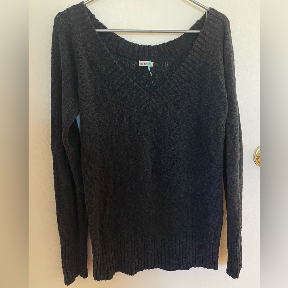 Old Navy Navy V-Neck Sweater